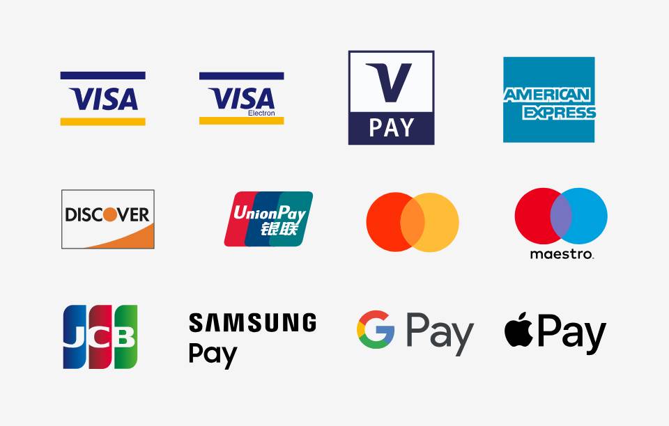 all major cards accepted
